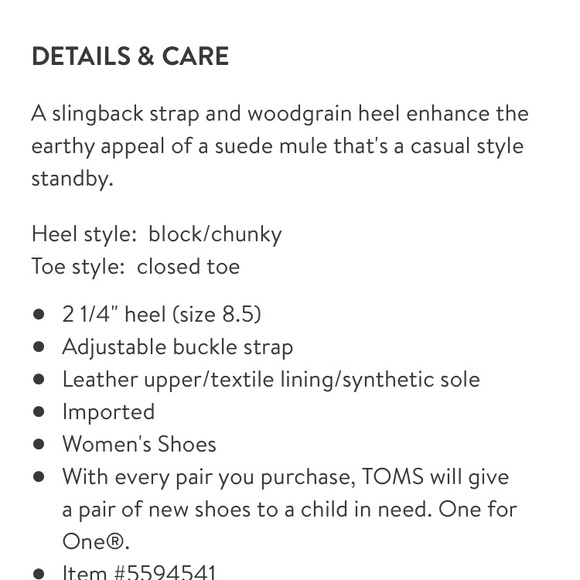 TOMS Leila Slingback Mule - Picture 5 of 6